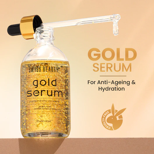SB-SC52_GoldSerum_01 Swiss Beauty Gold Serum for glowing radiant skin 30ml